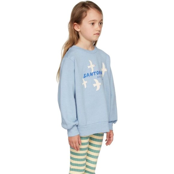 TINYCOTTONS Kids Santorini Birds Sweatshirt Size 4Y Blue - Picture 14 of 16